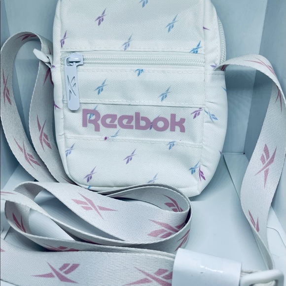 NWOT REEBOK Women's Pink and White Mini Crossbody - Picture 4 of 9